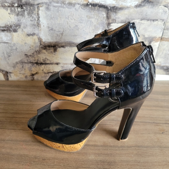 JS by Jessica size 6 black platform sandals - Picture 4 of 13